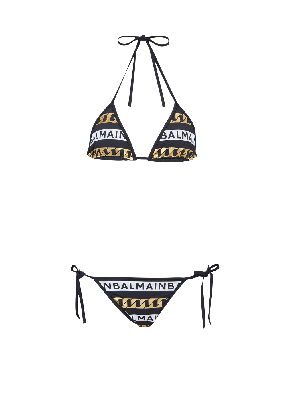 Balmain logo bikini, black, hi-res