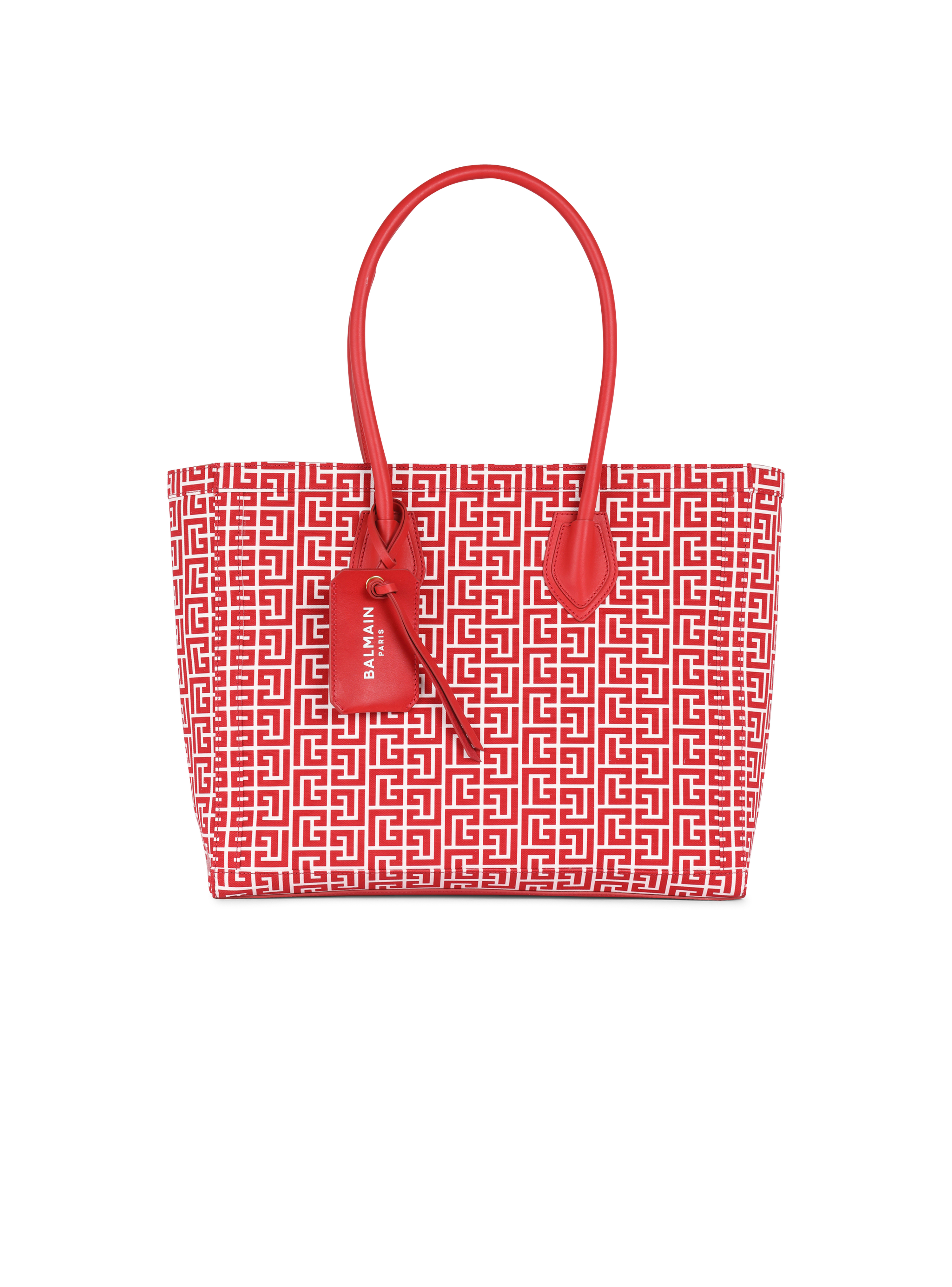 Monogram canvas B-Army 42 tote, red