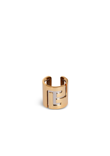 Brass ring with Balmain monogram